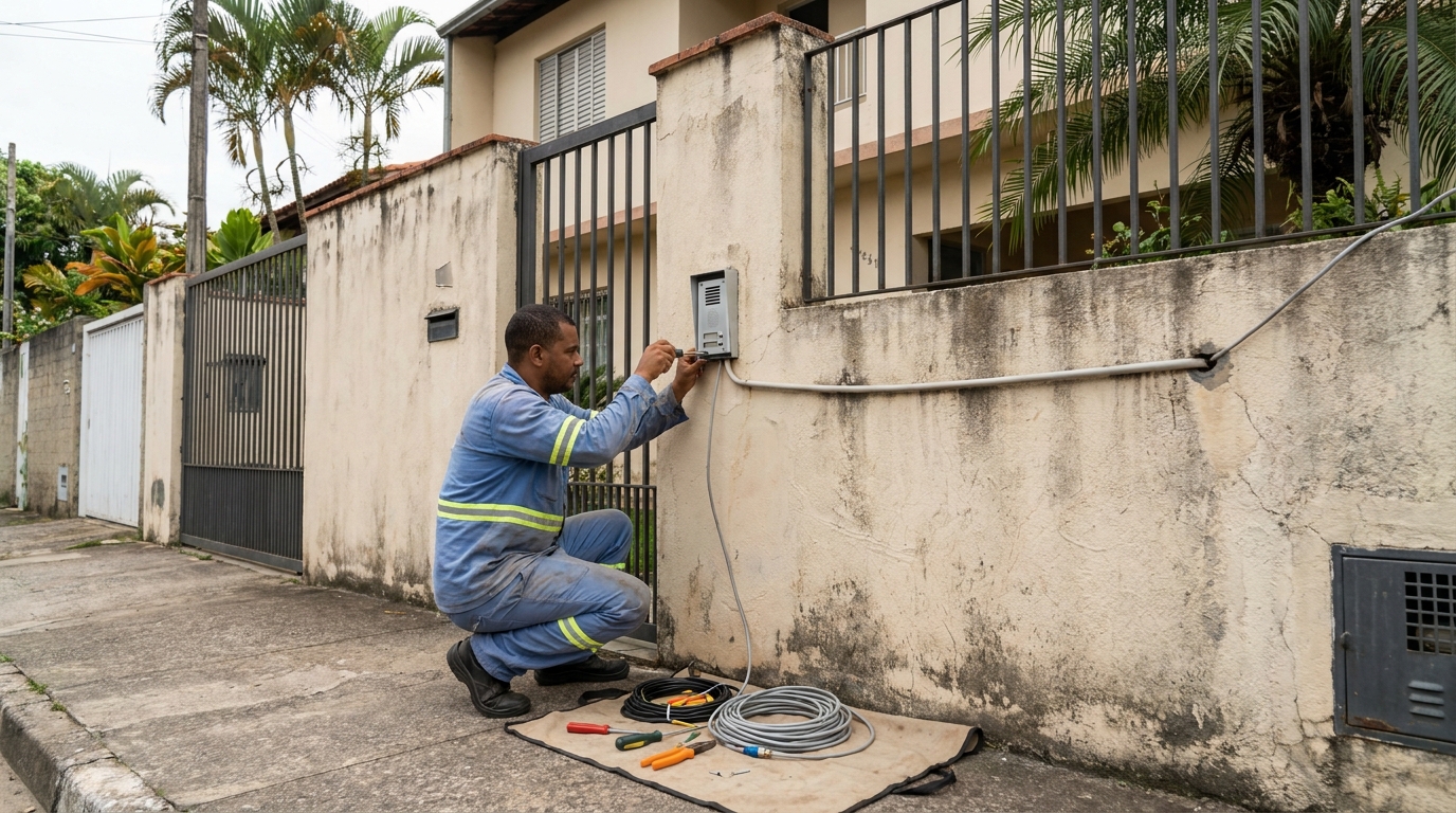 Instalacao de video porteiro em Indaiatuba‑SP